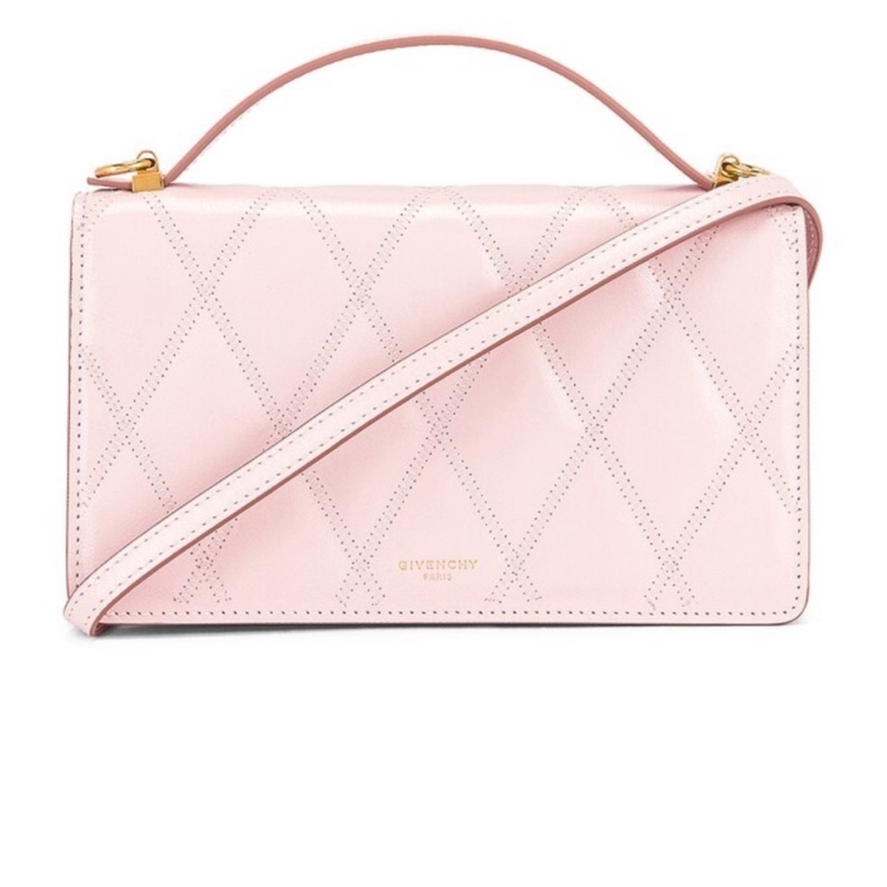 Givenchy Blush Pink Diamond Pattern Crossbody Bag - image 1